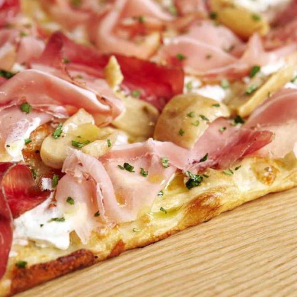 Pizza Bianca with Speck & Ricotta