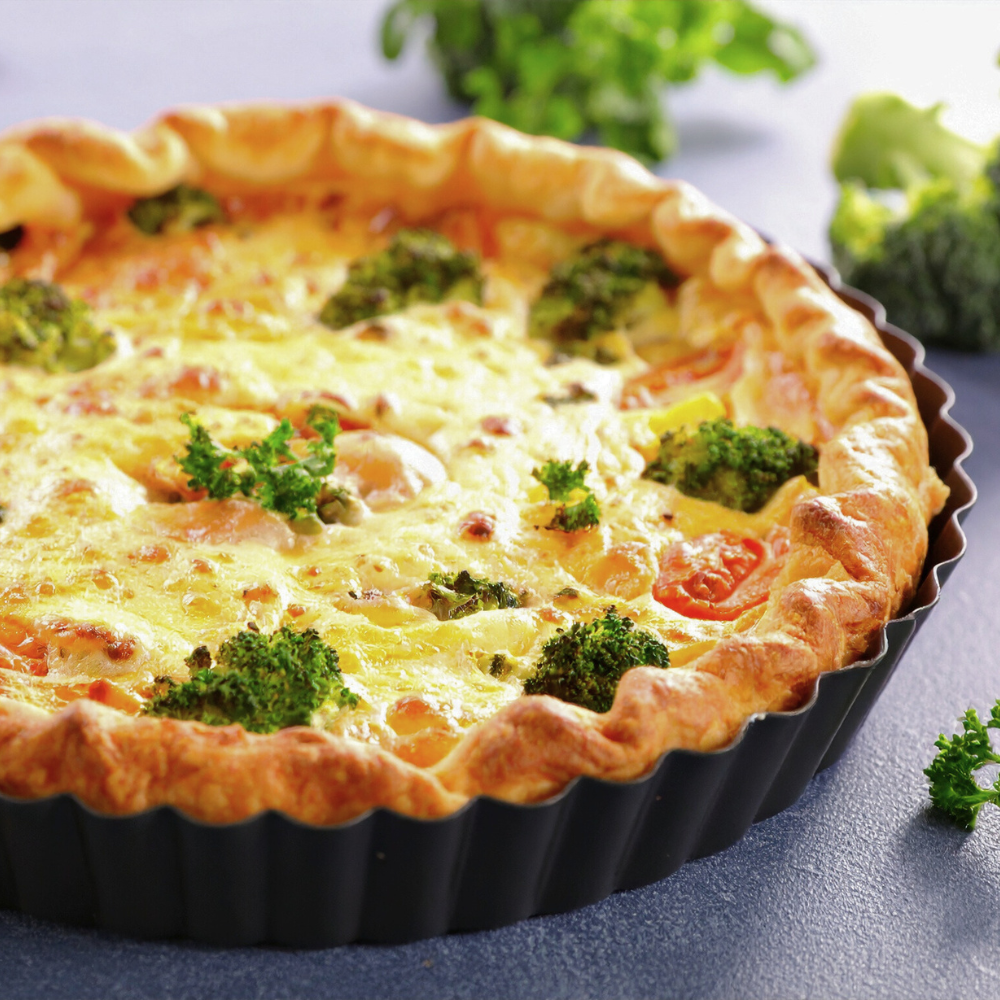 Spring Vegetable Tart with Pecorino al Pepe Nero