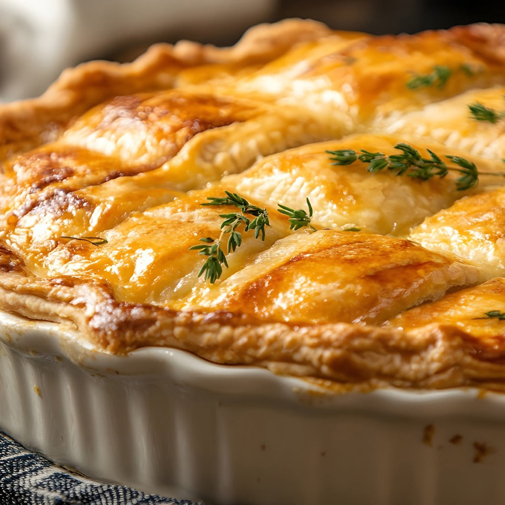 Carnival Savoury Pie with Speck and Cheese