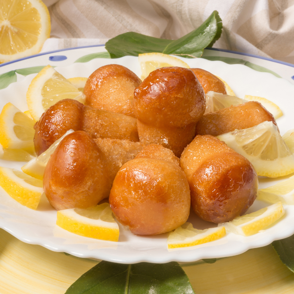 Trio of Baba' Napoletano on a plate