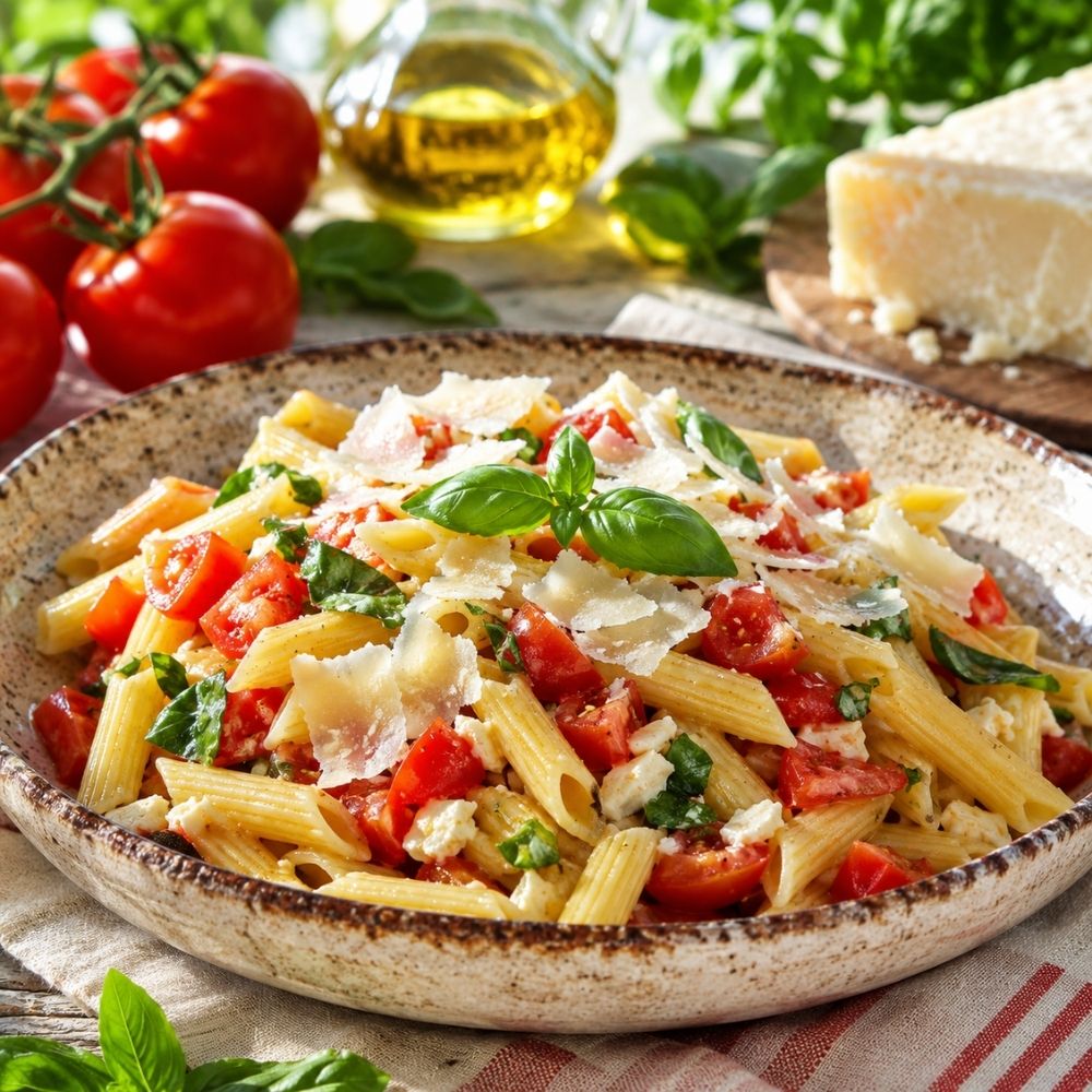 Pasta alla Crudaiola with Grana Padano
