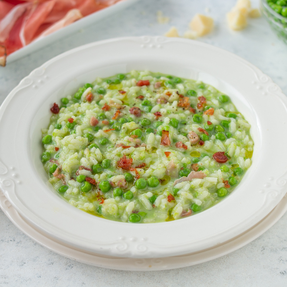 Pea and Speck Risotto