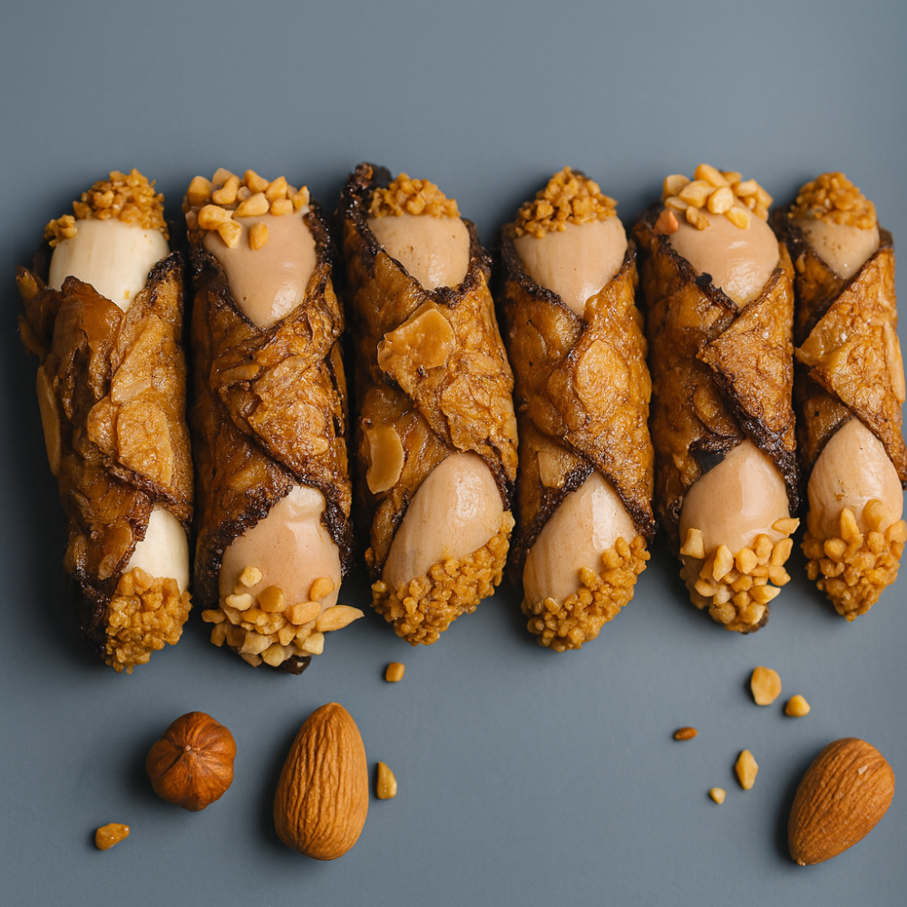 Gluten Free Cannoli - Salted Caramel & Pistachio Cream (Box of 5 or 9)