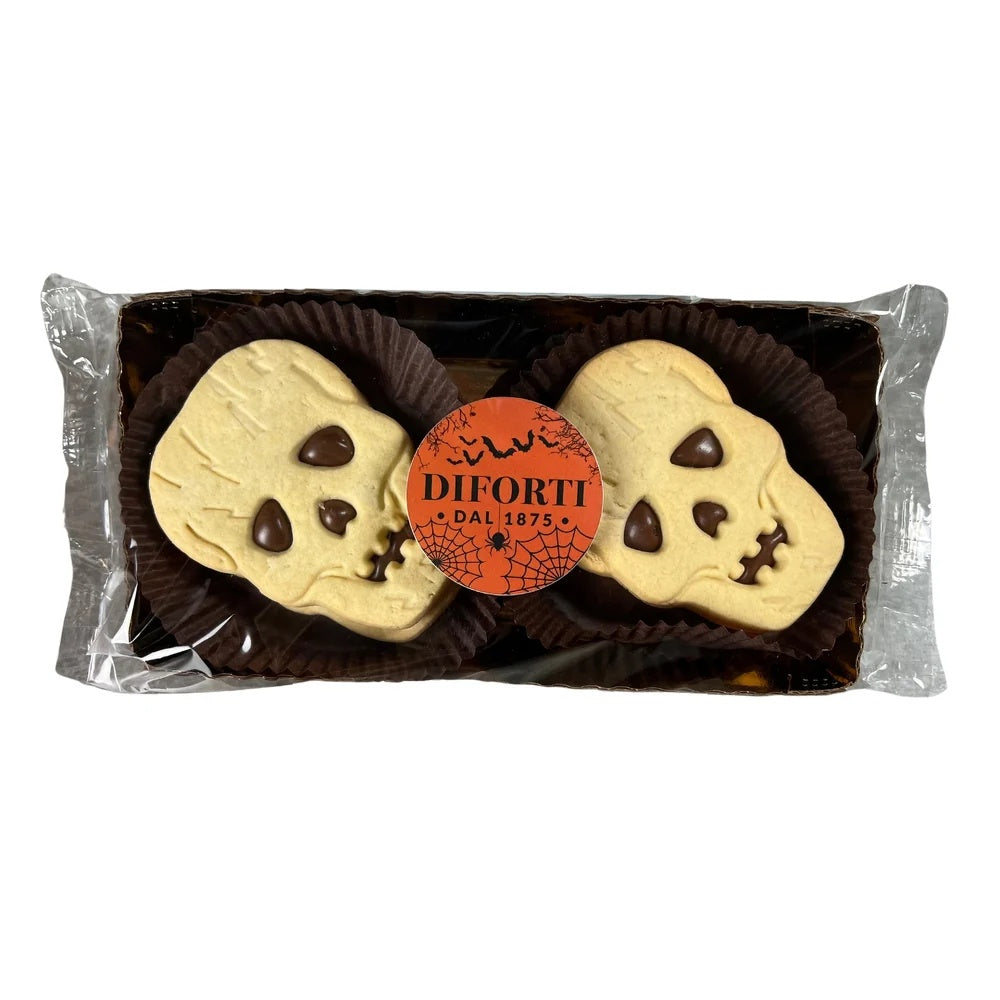 Italian Halloween Skull Biscuits – Cocoa & Hazelnut 200g